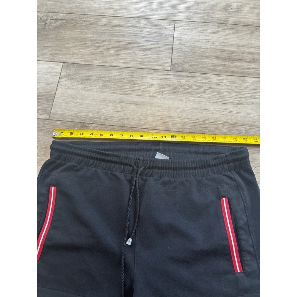 Vintage Air Jordan Track Cargo Black Red pants Large Y2K Athletic Jumpman